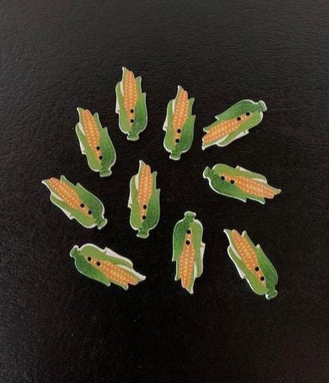10 Corn on the Cob Buttons, Corn on the Cob, Miniature Corn, Fall ...