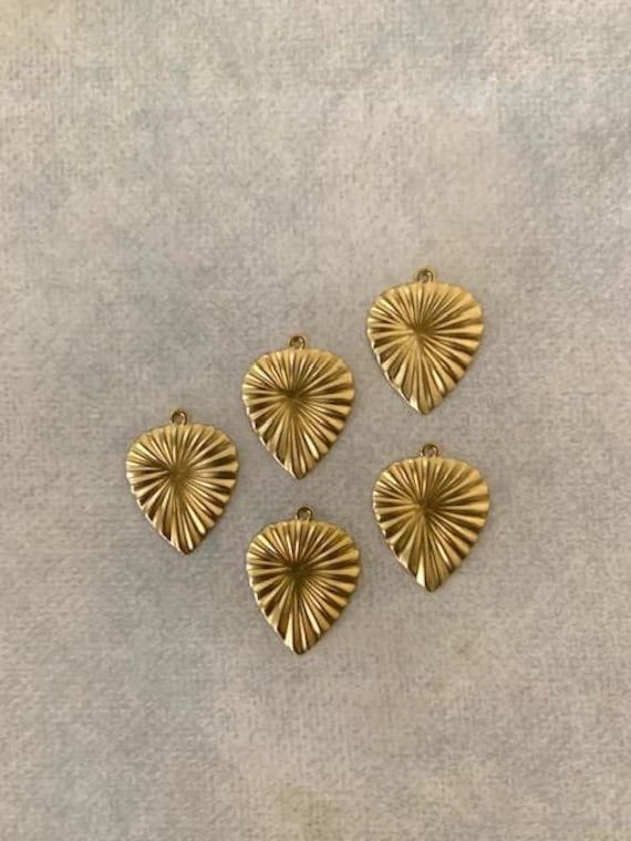 Brass Leaf Charms, Brass Leaf Charm, Brass Charms, Brass Charms