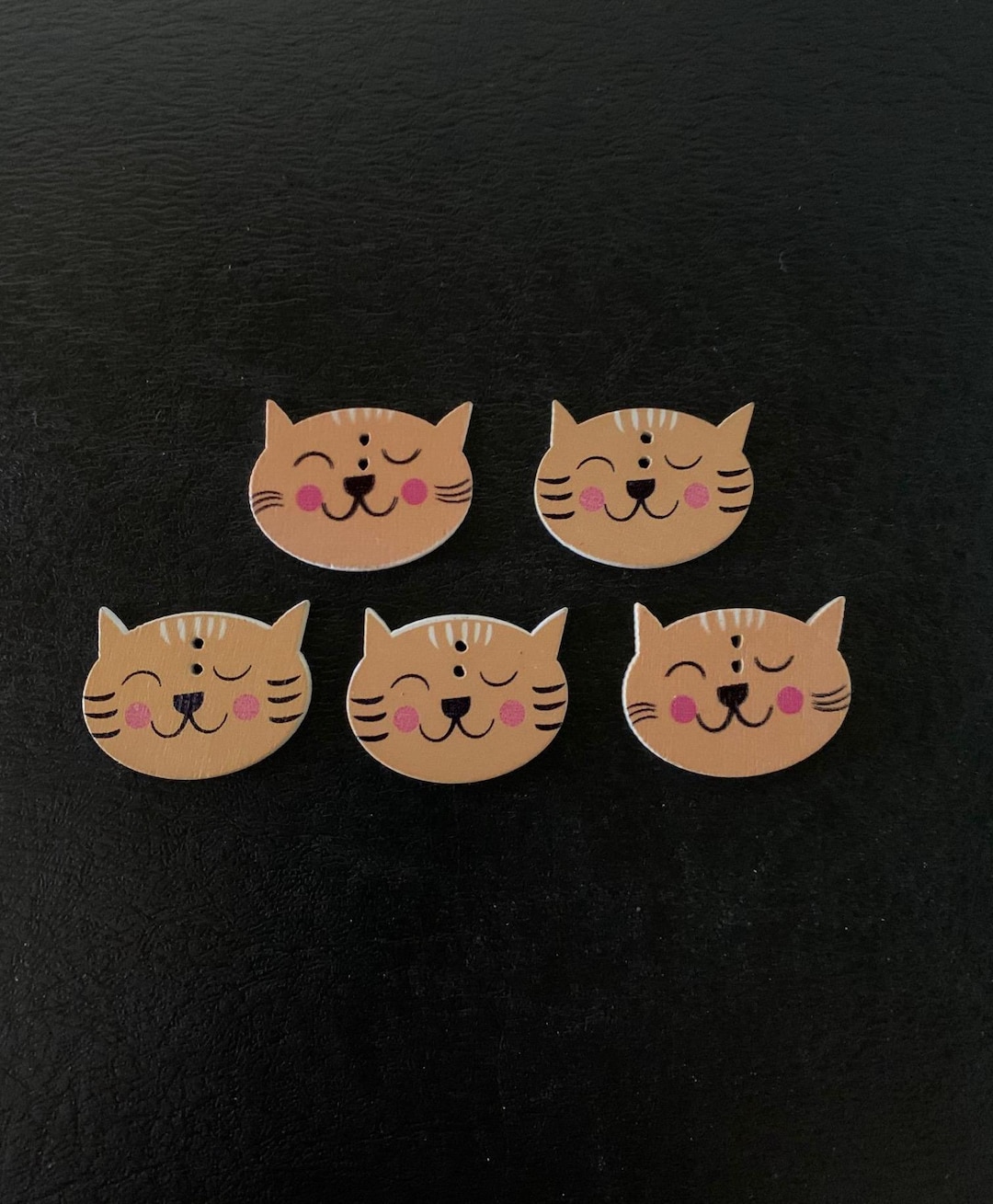 5 Cat Head Buttons, Cat Buttons, Kitten Buttons, Cute Cat, Cat Lover ...