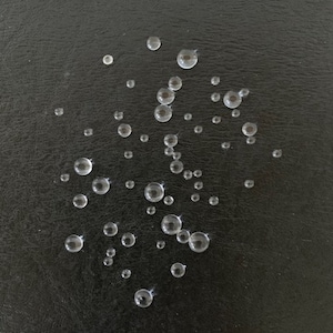 65 random mix clear droplet flats, dewdrop, droplet, resin water, water drops, fake water, card making supplies, water droplets, bubbles