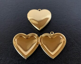 1 gold/silver heart locket, heart locket, silver heart locket, locket heart, gold heart locket, locket for necklace, necklace locket, locket