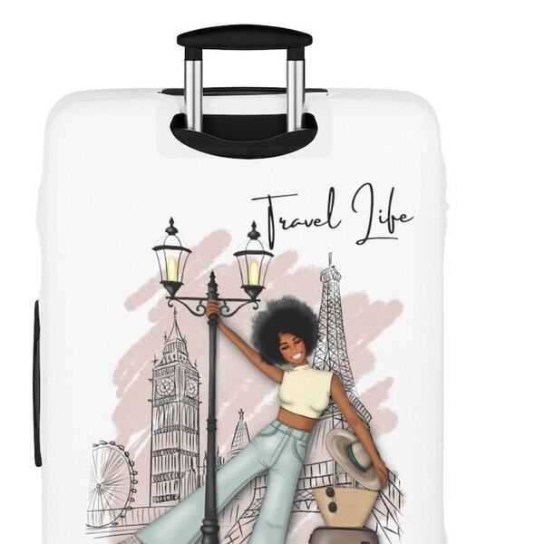 Black Girl Luggage Etsy
