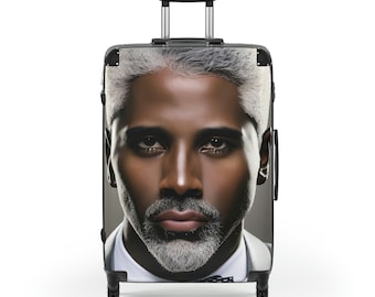Men's Leather Travel Luggage: Stylish Debonair Suitcase