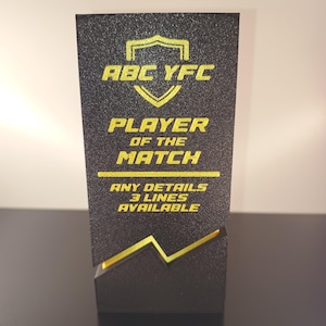 Trophée de football personnalisé imprimé en 3D : prix joueur/entraîneur