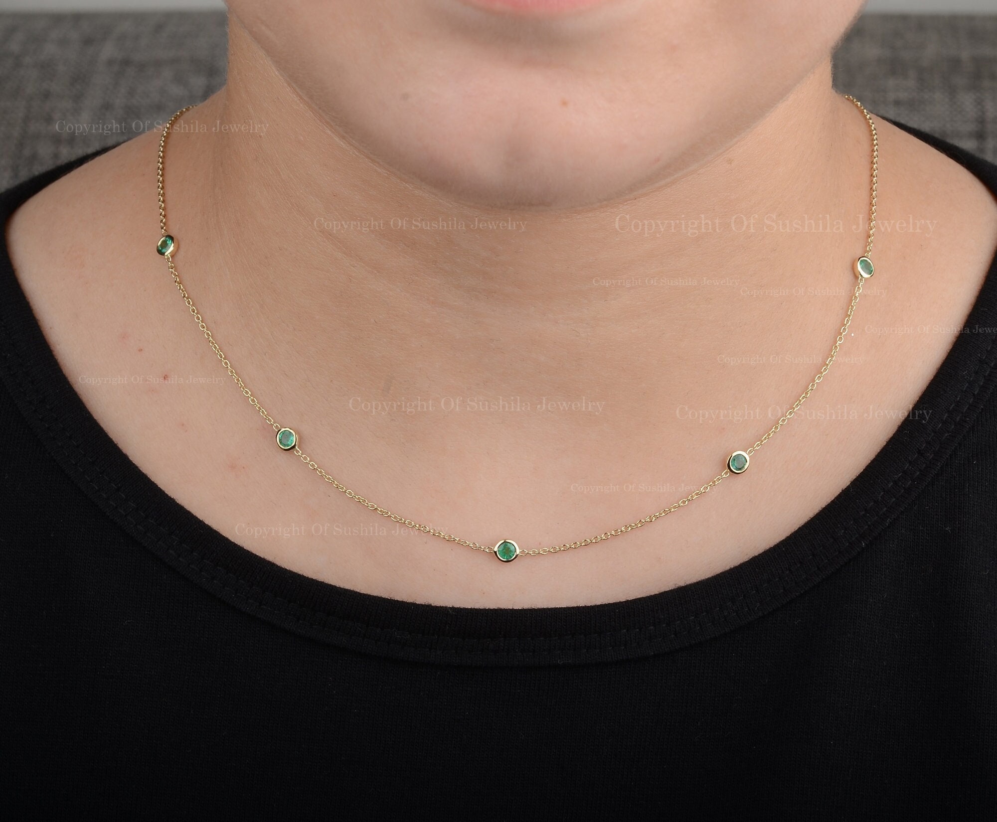 316L Emerald Grid Necklace - Synchro1996 カテゴリー 【公式通販】