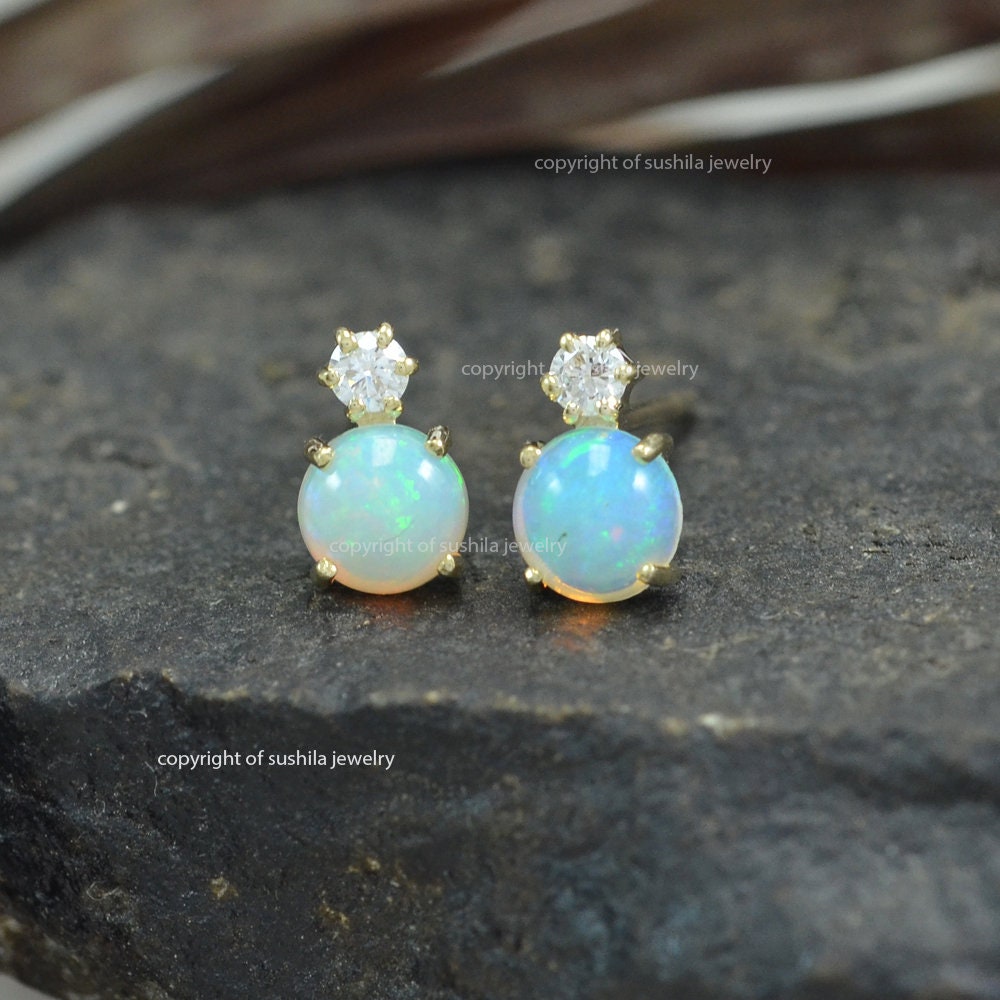925 Sterling Silver Star And Opal Earrings For Women Wholesale Stud Person  Ear Jewelry From Haoyun51828, $2.23 | DHgate.Com