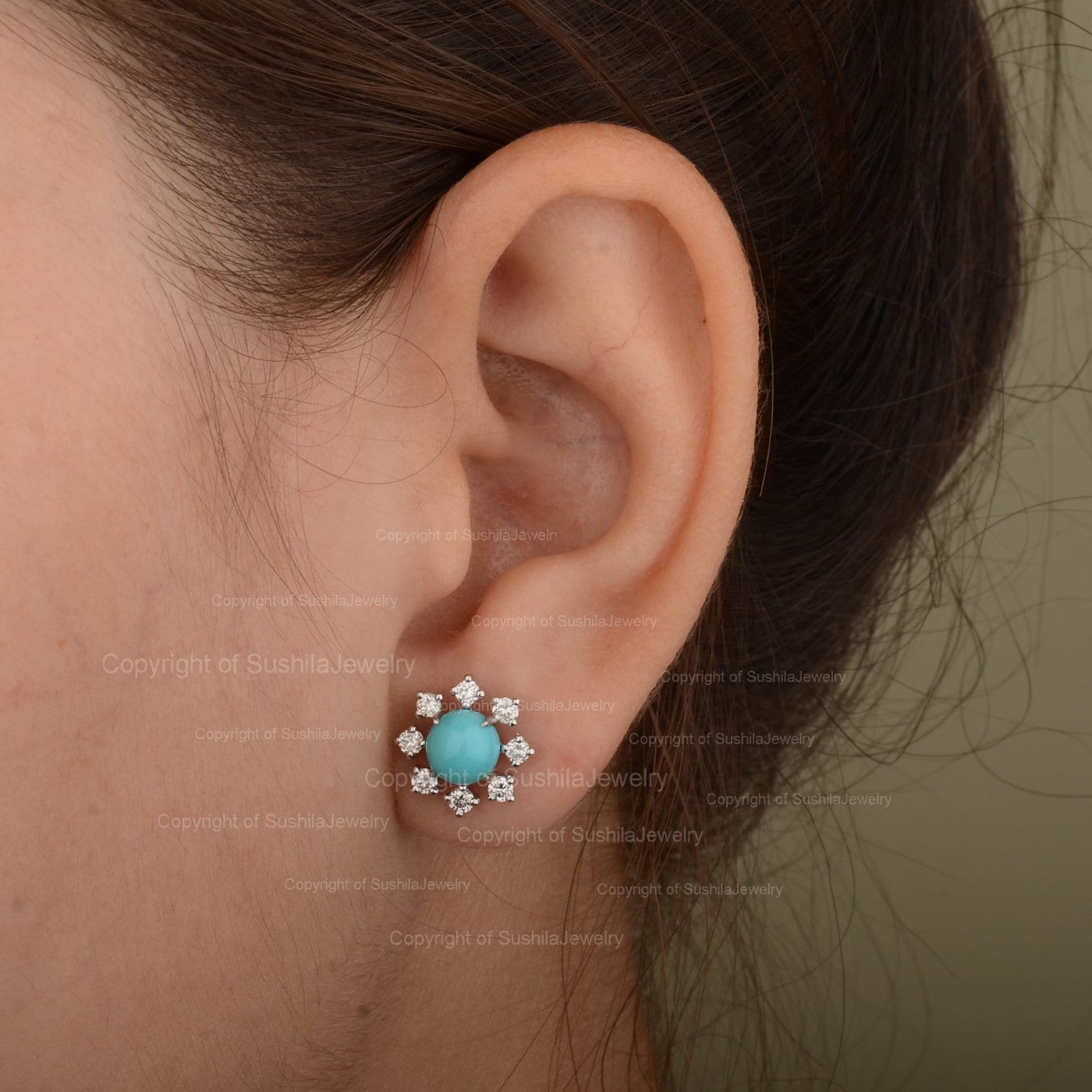 ARIZONA FREEDOM ターコイズ スタッドピアス ARIZONA FREEDOM ターコイズ スタッドピアス ターコイズ3mm | OTHER