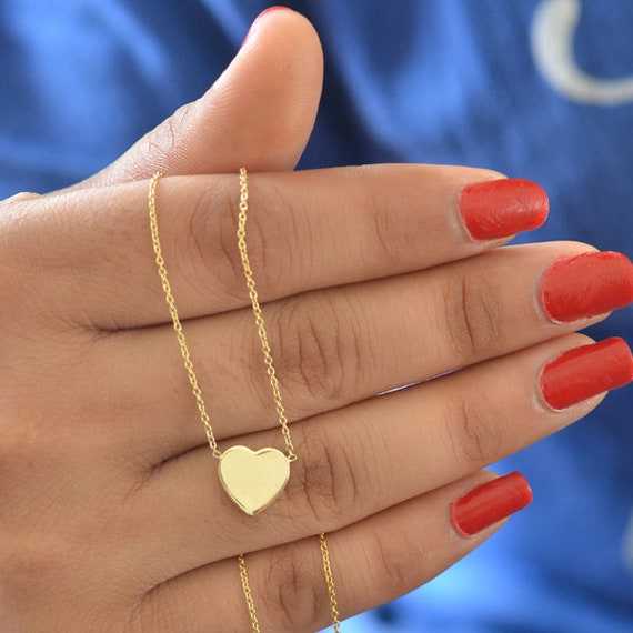 Plain on sale heart pendant