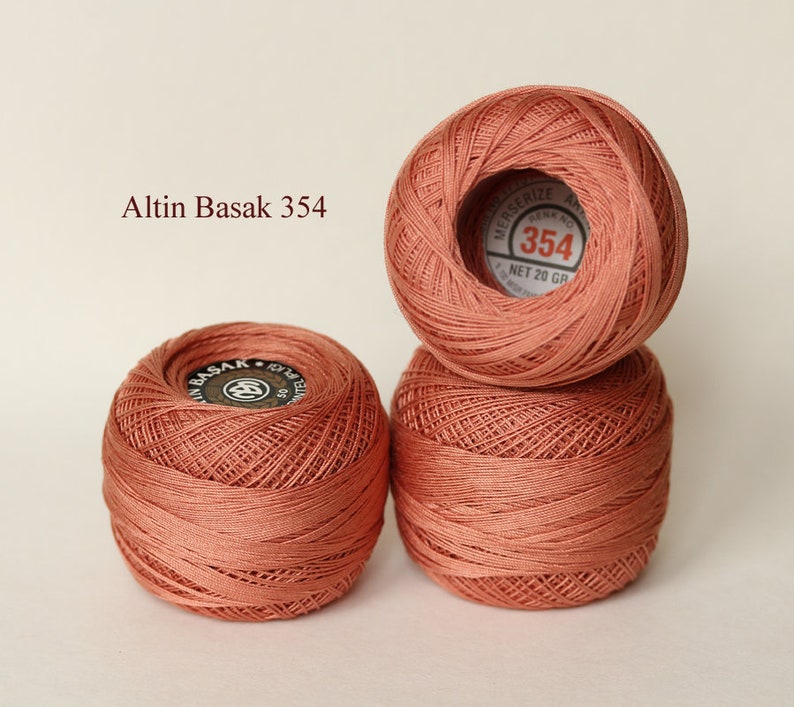 Crochet thread size 50 YarnArt CANARIAS Altin Basak OREN BAYAN Etsy