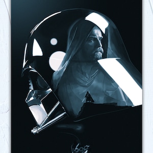 Darth Vader & Obi-Wan Kenobi Art Print