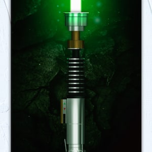 Luke Skywalker&#39;s Lightsaber Art Print