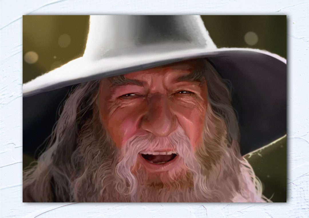 Epic Sax Gandalf the Lord of the Rings Art Print Etsy