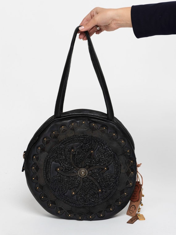 Kelsey woven deals circle bag