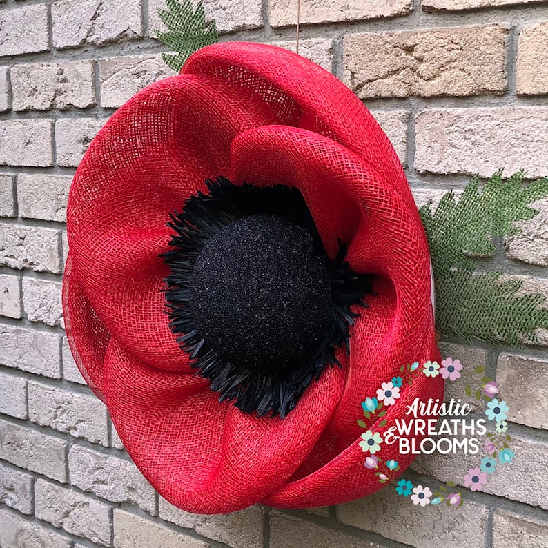 POPPY Wreath Tutorial, Wreath Tutorial, DIY Wreath, Artistic Wreaths and Blooms Tutorial, Tutorial, DIY, Instructional Video, Flower Wreath image 2