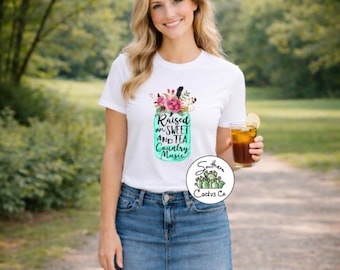 Raised on Sweet Tea and Country Music Shirt | Southern Graphic Tee | Country Girl Shirt | Sweet Tea Shirt | Western Lifestyle Tee