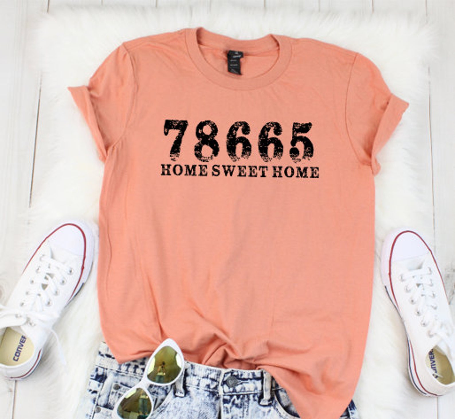 Personalized Zip Code Shirt Hometown apparel Home Sweet Etsy