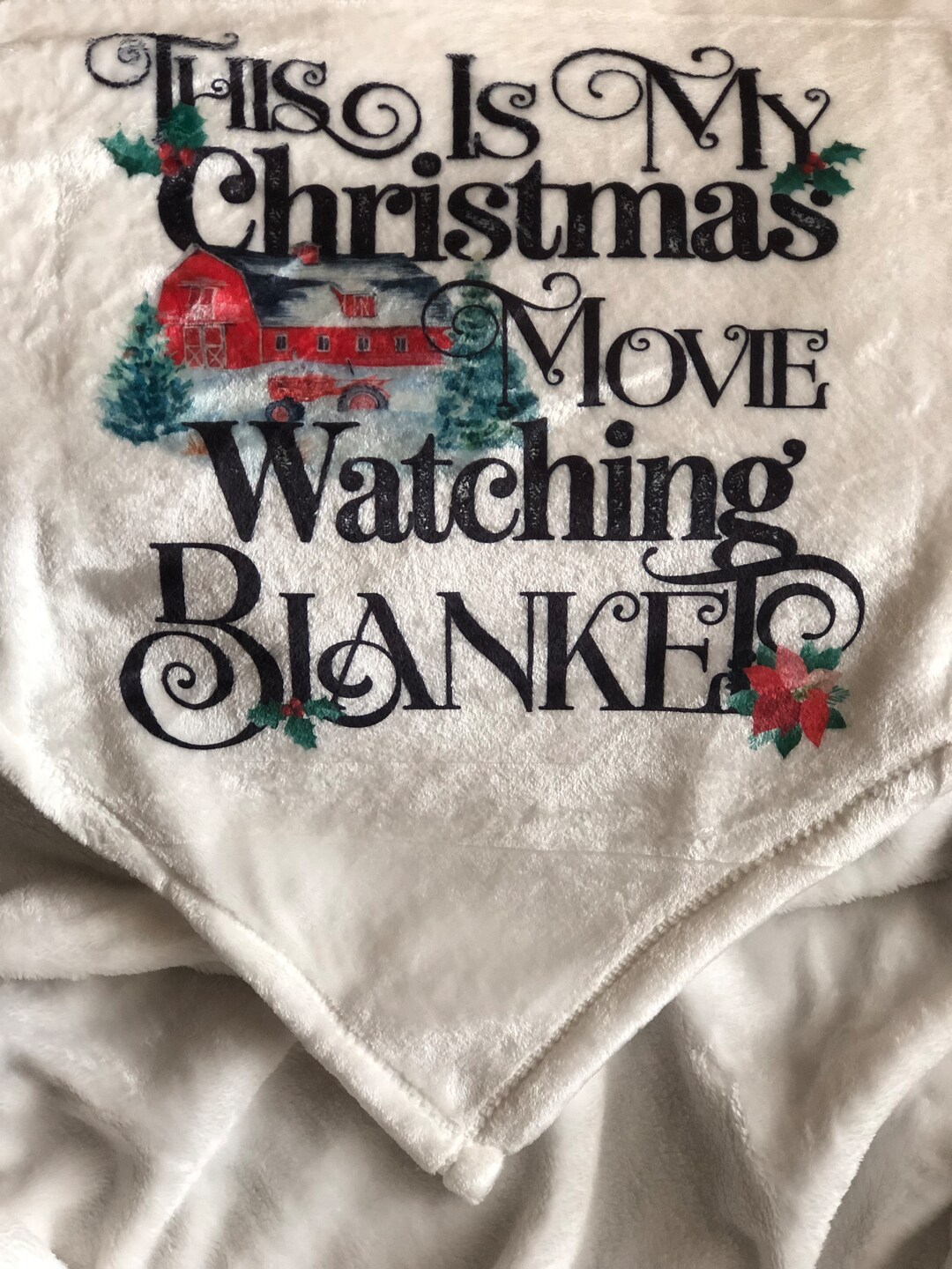 Christmas Throw Blanket Christmas Movie Watching Blanket Throw