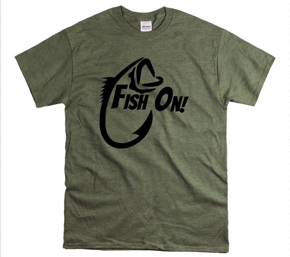 Fishing Shirt, Fish on Shirt, Kids Fishing Shirt, Fishing Shirts for Men,  Husband Gifts, Youth Tshirts, Men's Graphic Tees, Dad Shirt 