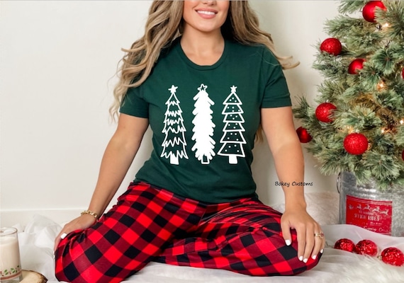 Christmas Trees Shirt, Christmas Shirts for Women, Christmas Tee, Womens Shirts, Cute Christmas Shirts, Holiday Shirts, Farm Fresh Trees