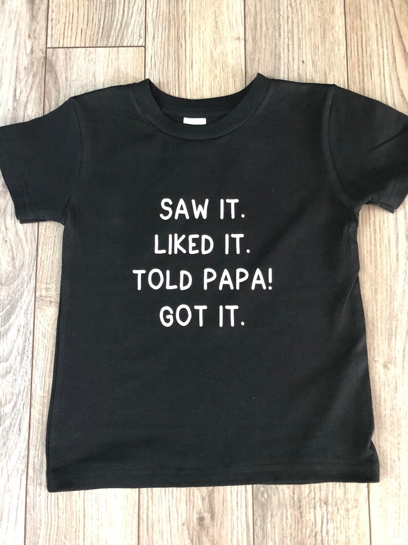 Funny Toddler Shirt Personalized Birthday Gift for Kids Black