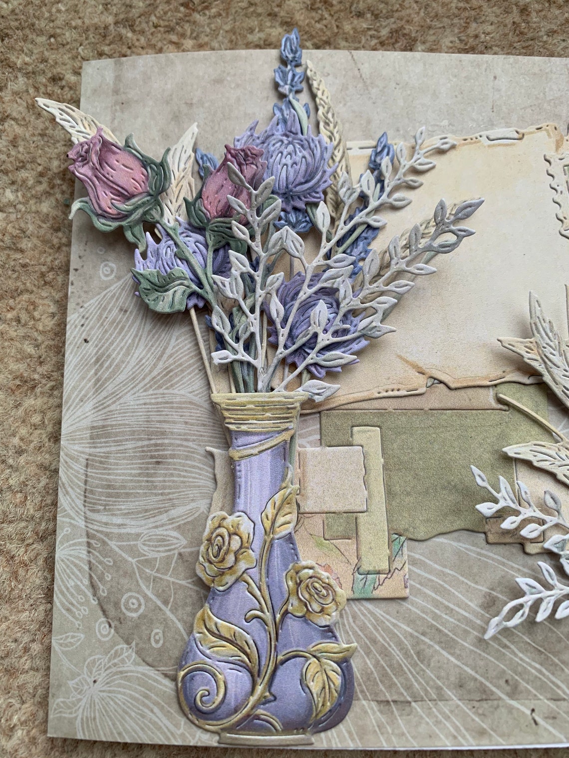 6 X 6 Blank Greetings Card made in UK Hand Etsy