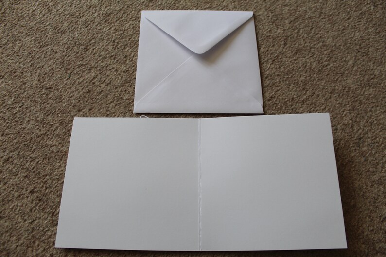 6 X 6 Blank Greetings Card made in UK Hand Etsy