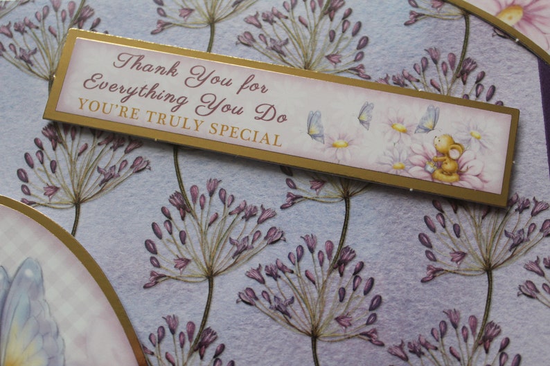 Thankyou Greetings Card Made in UK Blank Inside Mouse Etsy