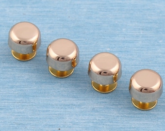 Light Gold Screw Rivets: 10mm Round Head Studs for DIY Leather Craft