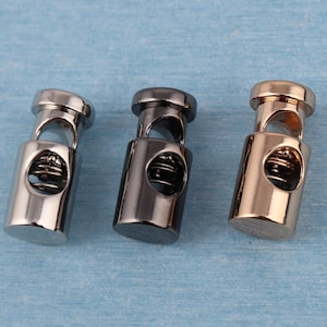 Metal cord lock with 1 hole,adjuster elastic adjuster cord toggle cord locks,cord toggle,spring cord toggle,cording toggle,face mask