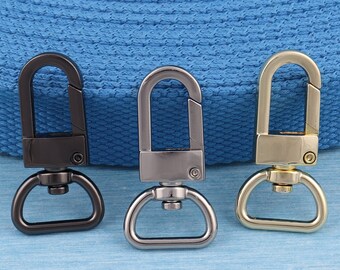 金属製回転スナップフック：内径2インチ、バッグ用財布金具 - 2/4/10個
