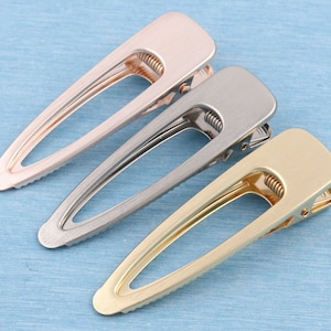 Rose Gold Alligator Hair Clip: 80mm Metal Hair Accessory