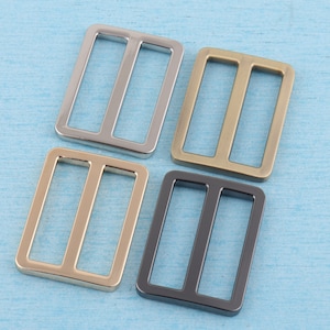 31mm Metal Tri-Glide Slider Buckle: Bag Strap Adjuster (4 pcs)