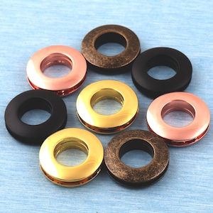 13mm Metal Grommets and Eyelets: Antique Brass Alloy, Leather Craft Supplies