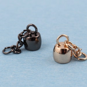 Metal Tassel Cap Clasp Hook: Bag Hanger Accessory (10mm)