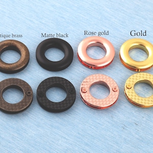 17mm Antique Brass Grommets Eyelets: Metal Alloy, Leather Craft