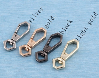 10pcs 35mm length swivel snap clasp,metal snap hooks,trigger clip belt buckles black-silver-gold-light gold for purse chain hardware