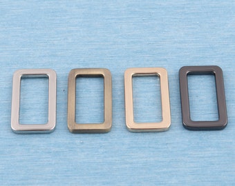 3/4“ flat rectangular metal buckle,19mm inner metal rectangular rings, purse strap buckle, flat rectangle ring bag hardware