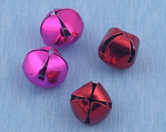Red Metal Jingle Bells, Small Cat Bells (10-20pcs)
