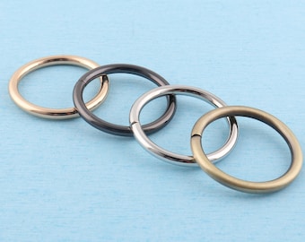 1.5" O ring,iron round ring,38mm inner metal nonwelded split o ring for handbag hardware supplies,antique bras/light gold/gun metal/silver