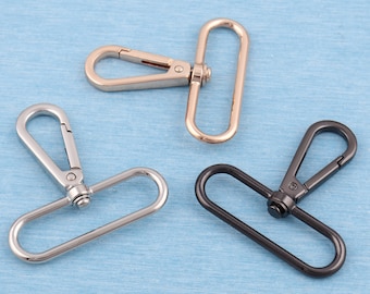 2-4 pcs 2" swivel snap hooks,50mm inner,metal swivel buckle,swivel clasp,trigger clip webbing hook, for bag strap supplies,silver/black/gold