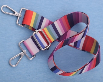 rainbow bag strap