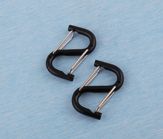 S Shaped Carabiner Keychain,58*32mm S-biner Snap Hook Clip