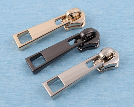 2pcs Replacement Zipper Slider Easy Zipper Puller DIY Zipper Repair Kit  Sewing Accessories for Luggage Backpack Clothes Pants Wallet