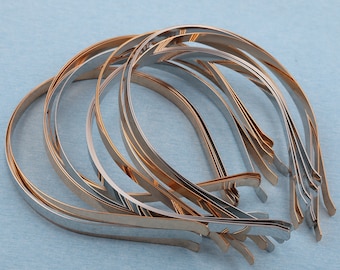 Metall-Haarreif Mit Gedrehten Zähnen – Gischt-weiß, Ca. 37 Cm Lang
