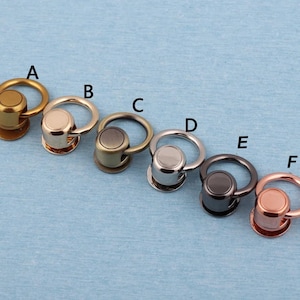 Rosegold O Ring Schraubniete: Kettenverbinder aus Metall (16 mm)