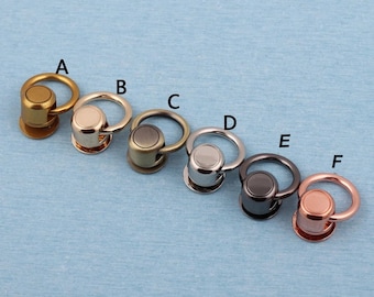 Rose Gold O Ring Screw Rivet: Metal Chain Connector (16mm)