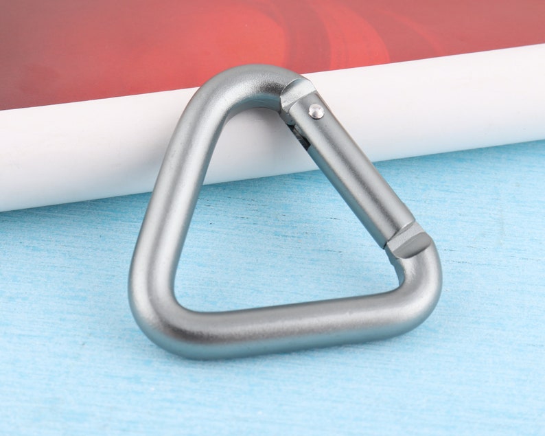 4pcs Triangle Carabiner Camp Snap Hook 50mm Carabiner Push Etsy