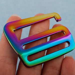 1.5&quot; inner Metal G hook adjuster buckle slider fastener bag hardware G adjuster buckle belt regulator slide buckle bag strap buckle