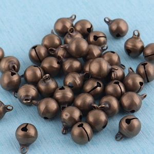 10mm Bronzed Small Bell Christmas Bell Small Decoration Pendant ...