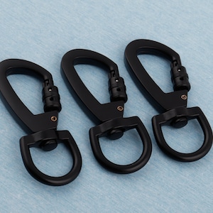 3/4"(20mm inner) metal swivel snap clasp,matte black push gate snap hook,zinc alloy trigger clip belt lanyard buckle for purse supplies